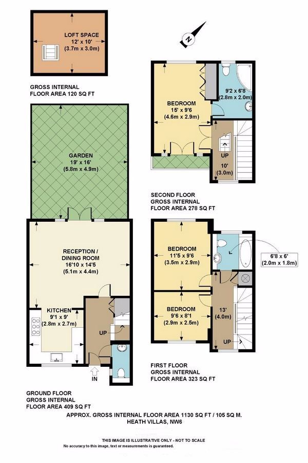 3 Bedrooms Flat to rent in Compayne Gardens, London NW6