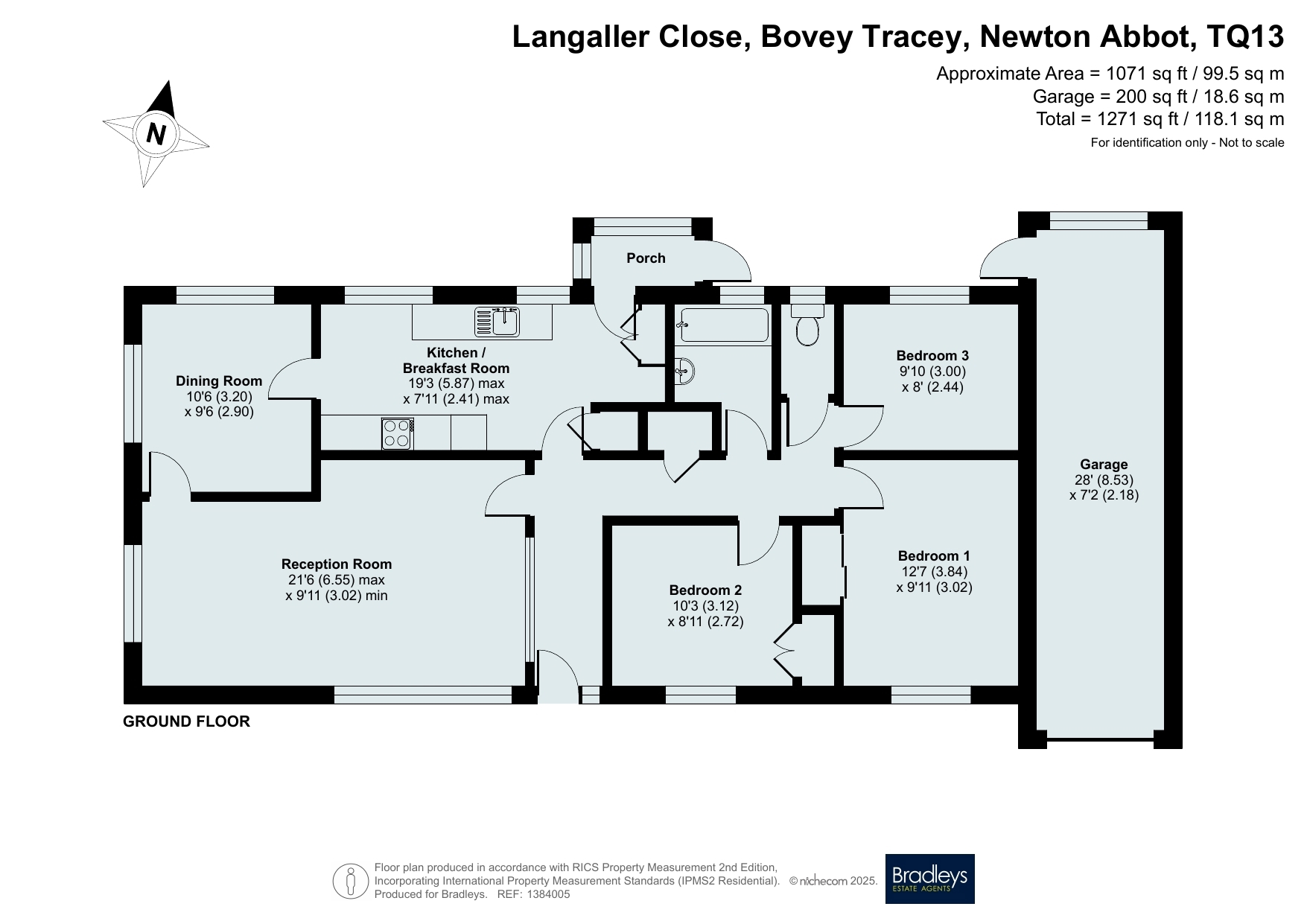 10, Langaller Close, Newton Abbot floorplan