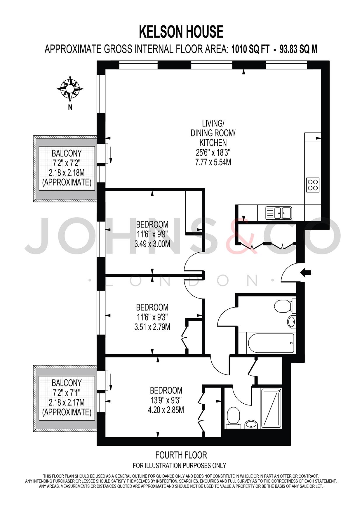 3 Bedrooms Flat to rent in Kelson House, Royal Wharf, London E16