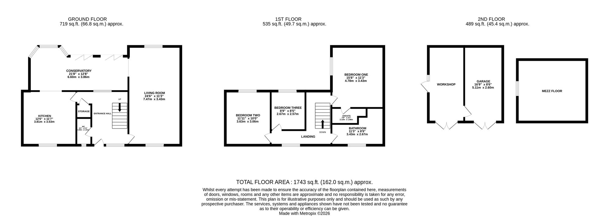 2b Bridge Street, Nantwich floorplan