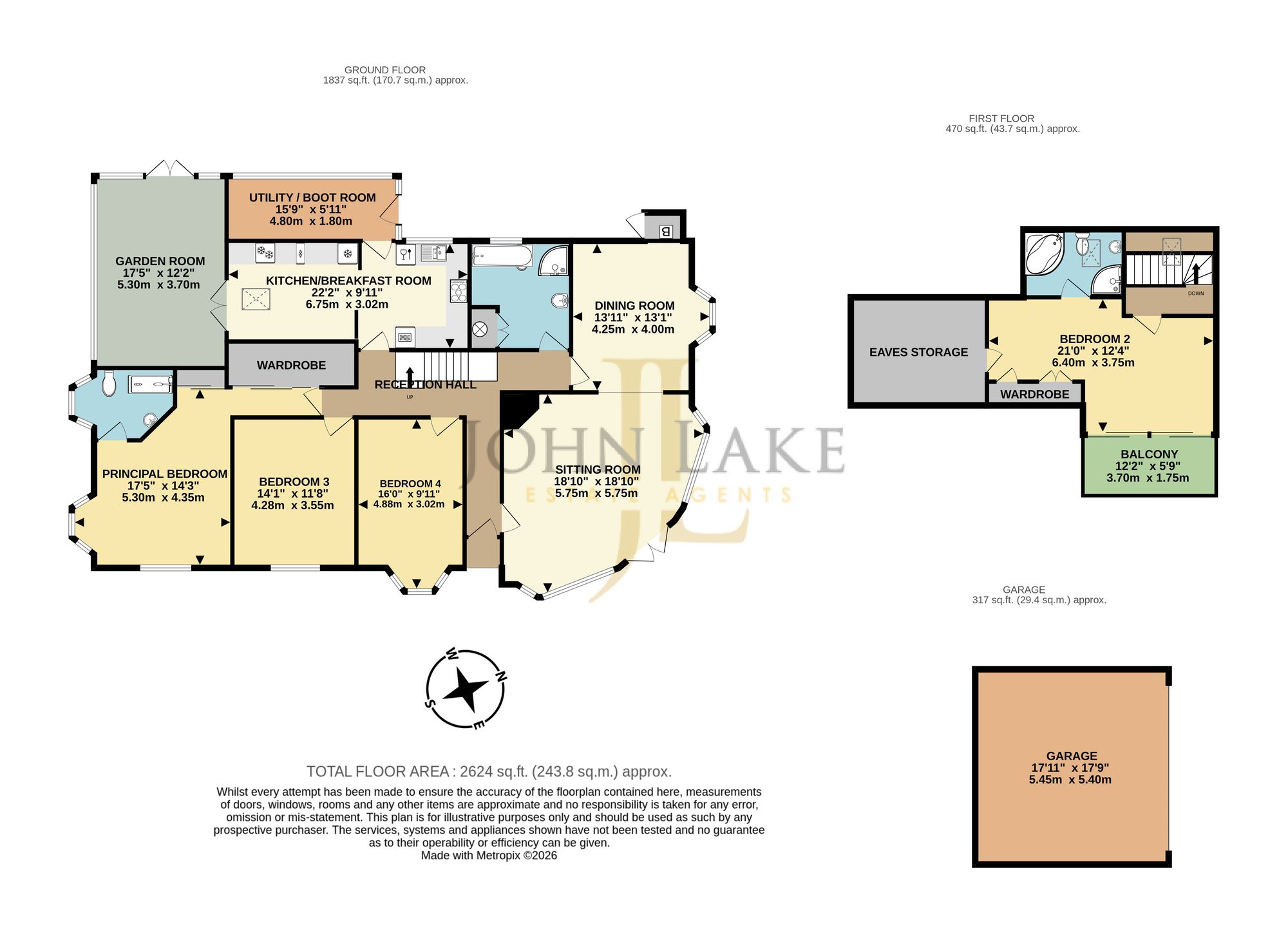 Combe Mount, Torquay floorplan