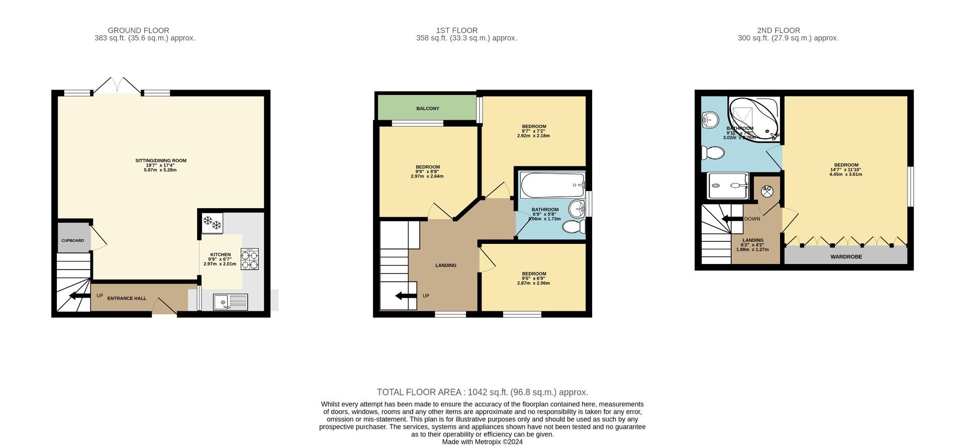16, Clare Court, Gamlingay floorplan