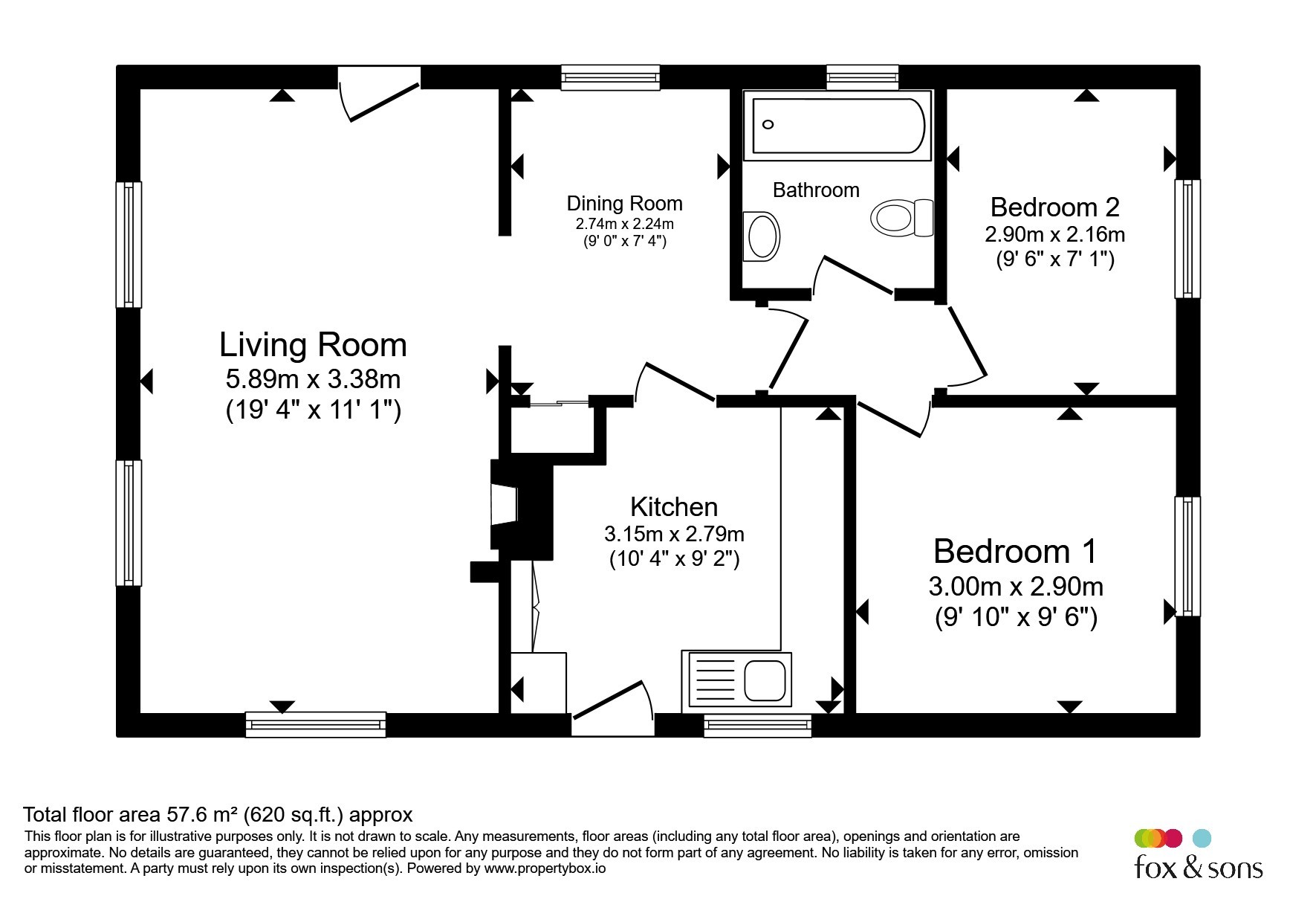 38, Lion House Park, Mill Road, Hailsham floorplan