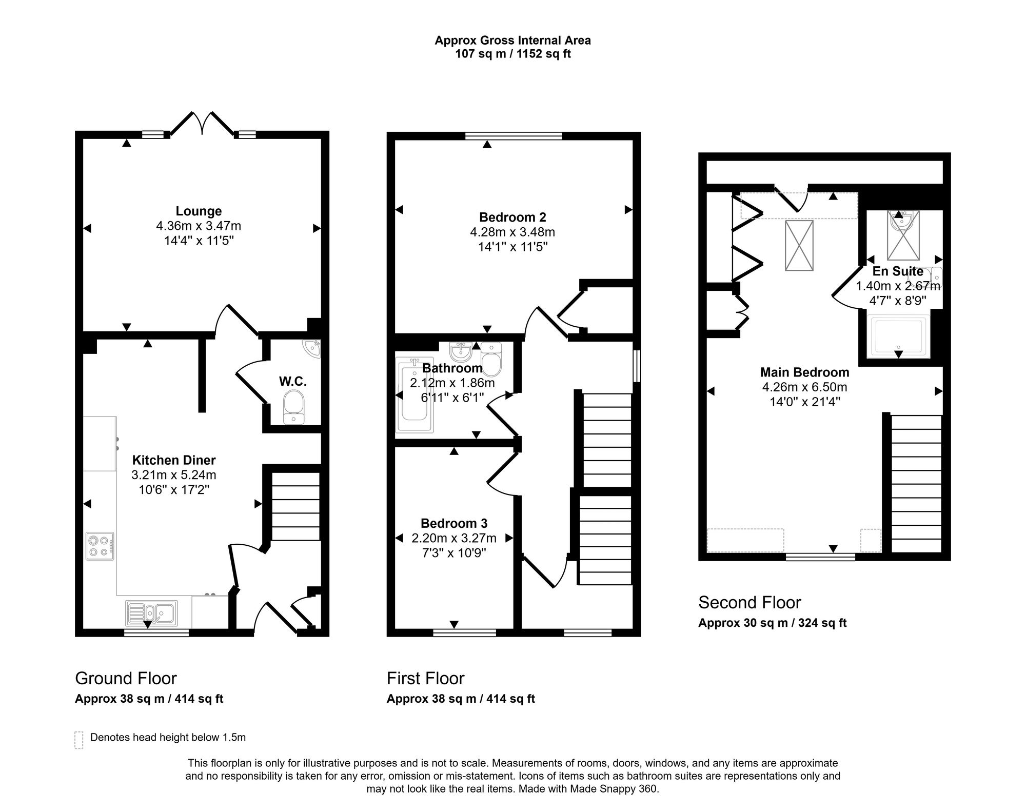 21 Rothwell Gardens, Warrington floorplan