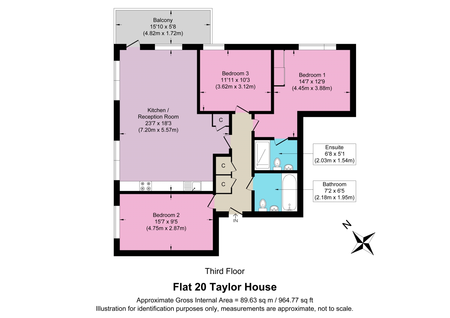 Flat 20, Taylor House, 2 Ironworks Way, London floorplan