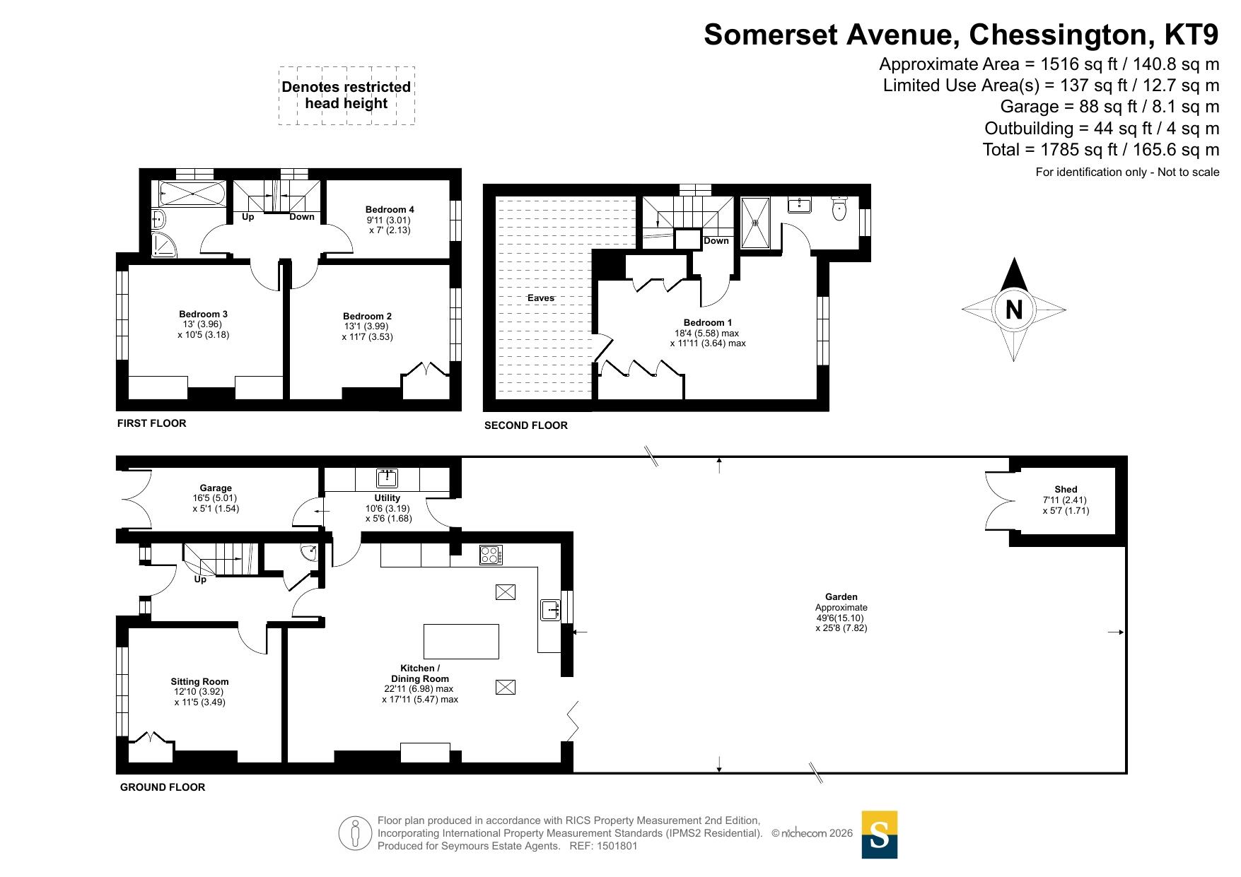 87, Somerset Avenue, Chessington floorplan