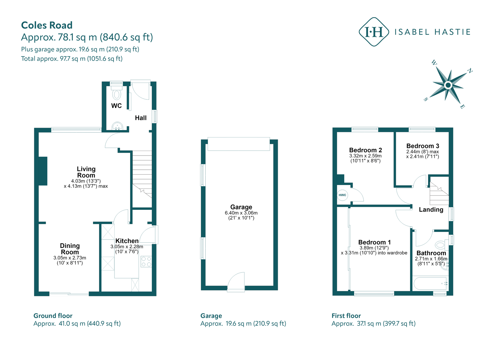 73, Coles Road, Cambridge floorplan