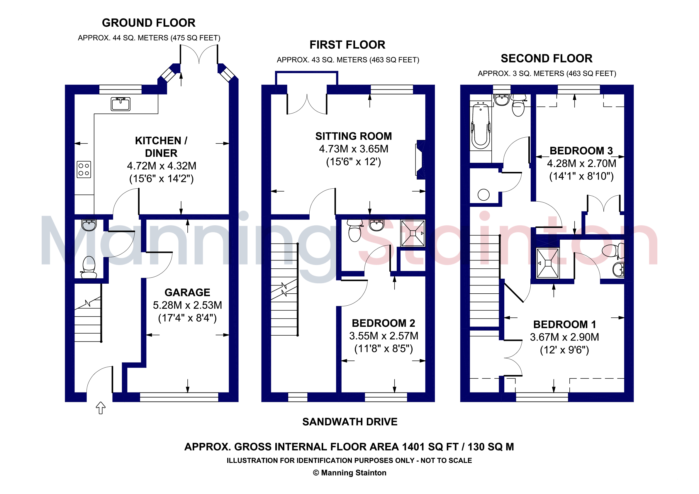 61, Sandwath Drive, Tadcaster floorplan