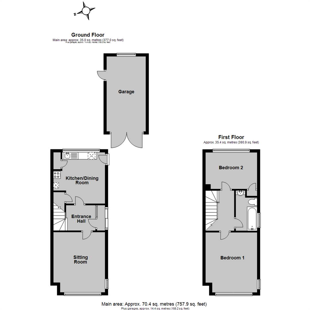 St. Swithins Road, Tankerton, Whitstable CT5, 2 bedroom semidetached