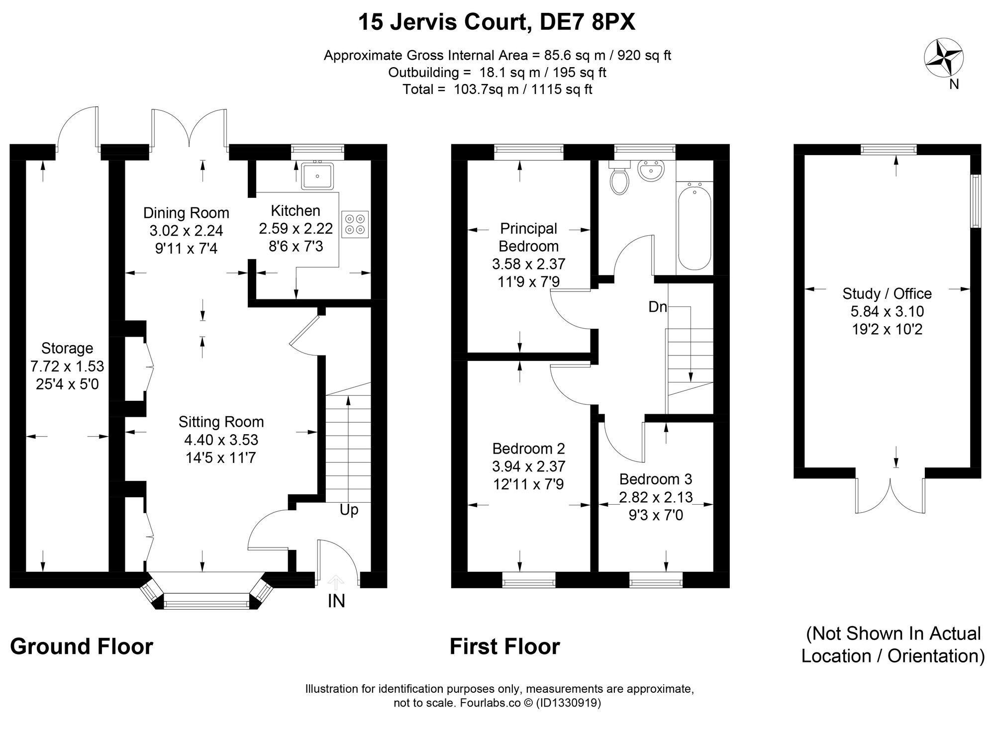 15 Jervis Court, Ilkeston floorplan