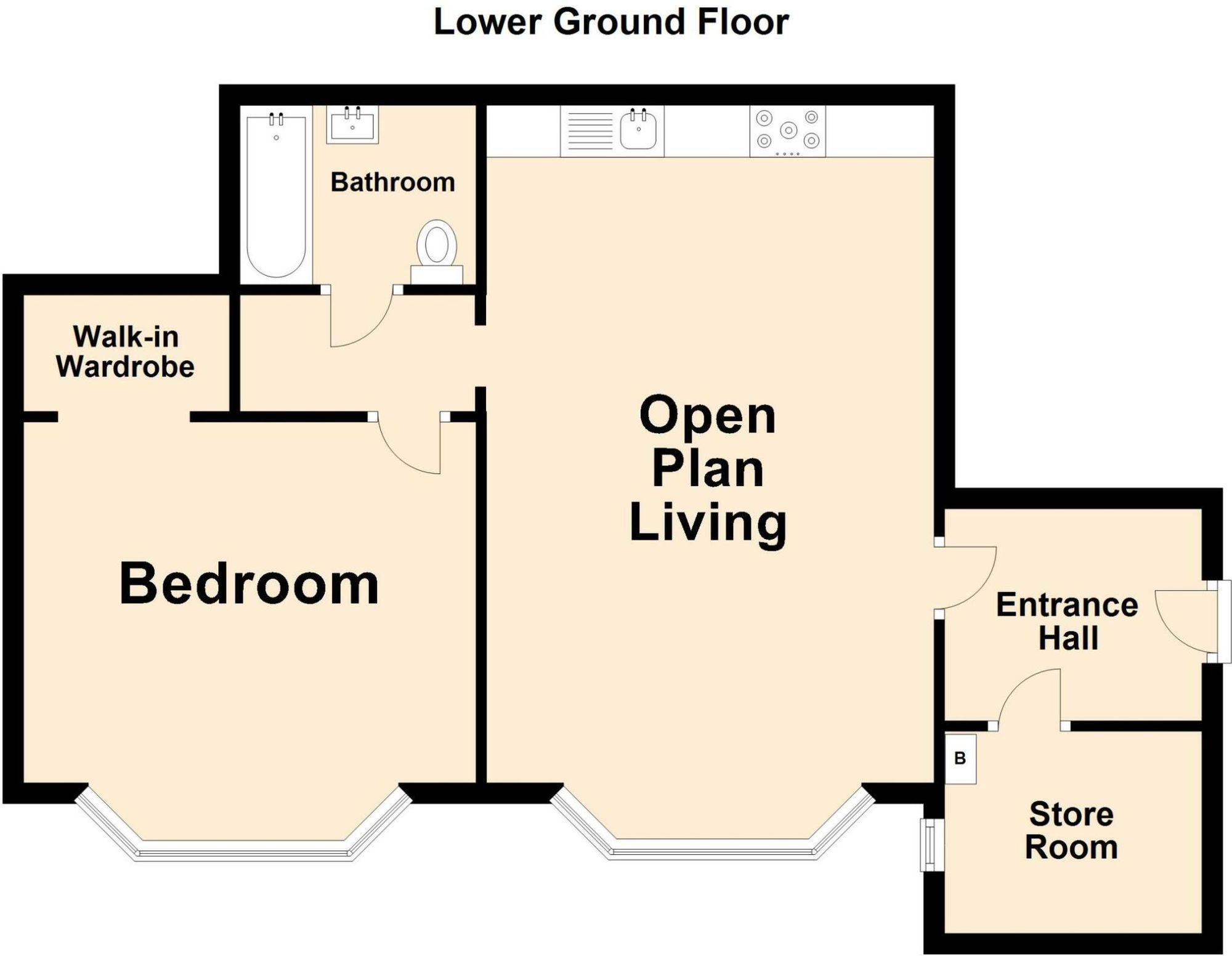 Flat 1, Trinity View House 24-26 Earls Avenue, Folkestone floorplan