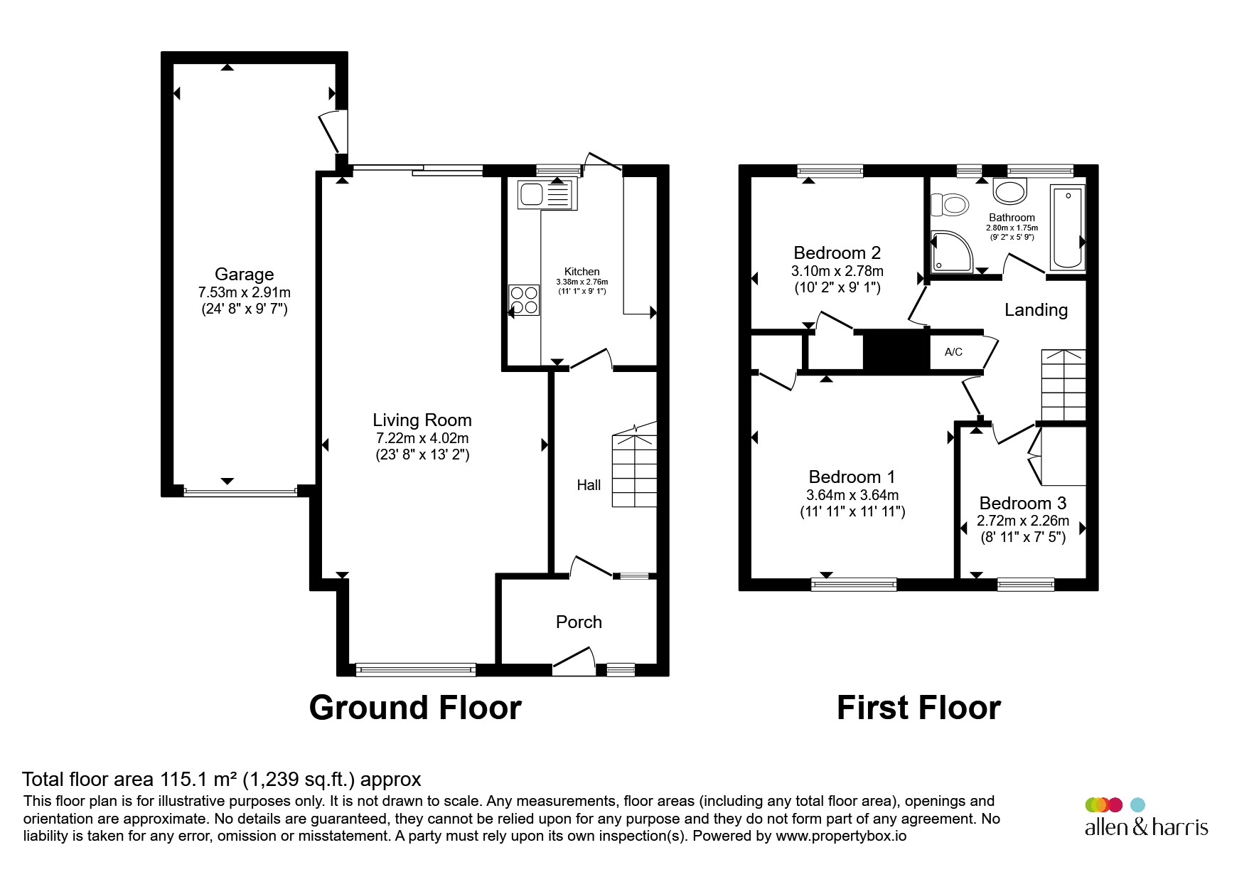 36, West End, Wallingford floorplan