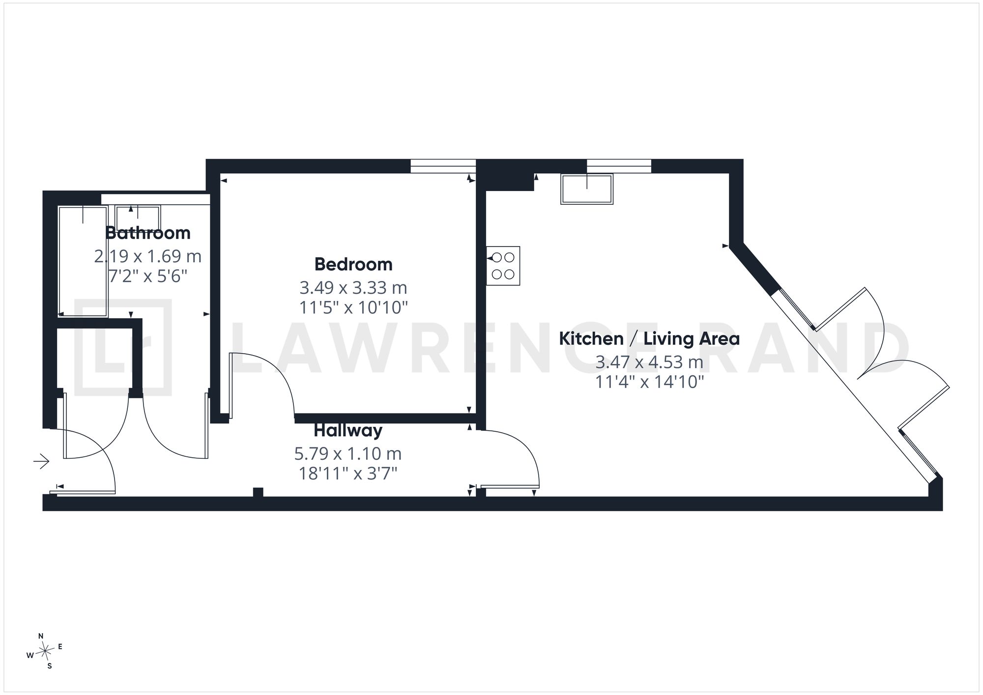 Flat 23, Essence Apts, Harrow floorplan