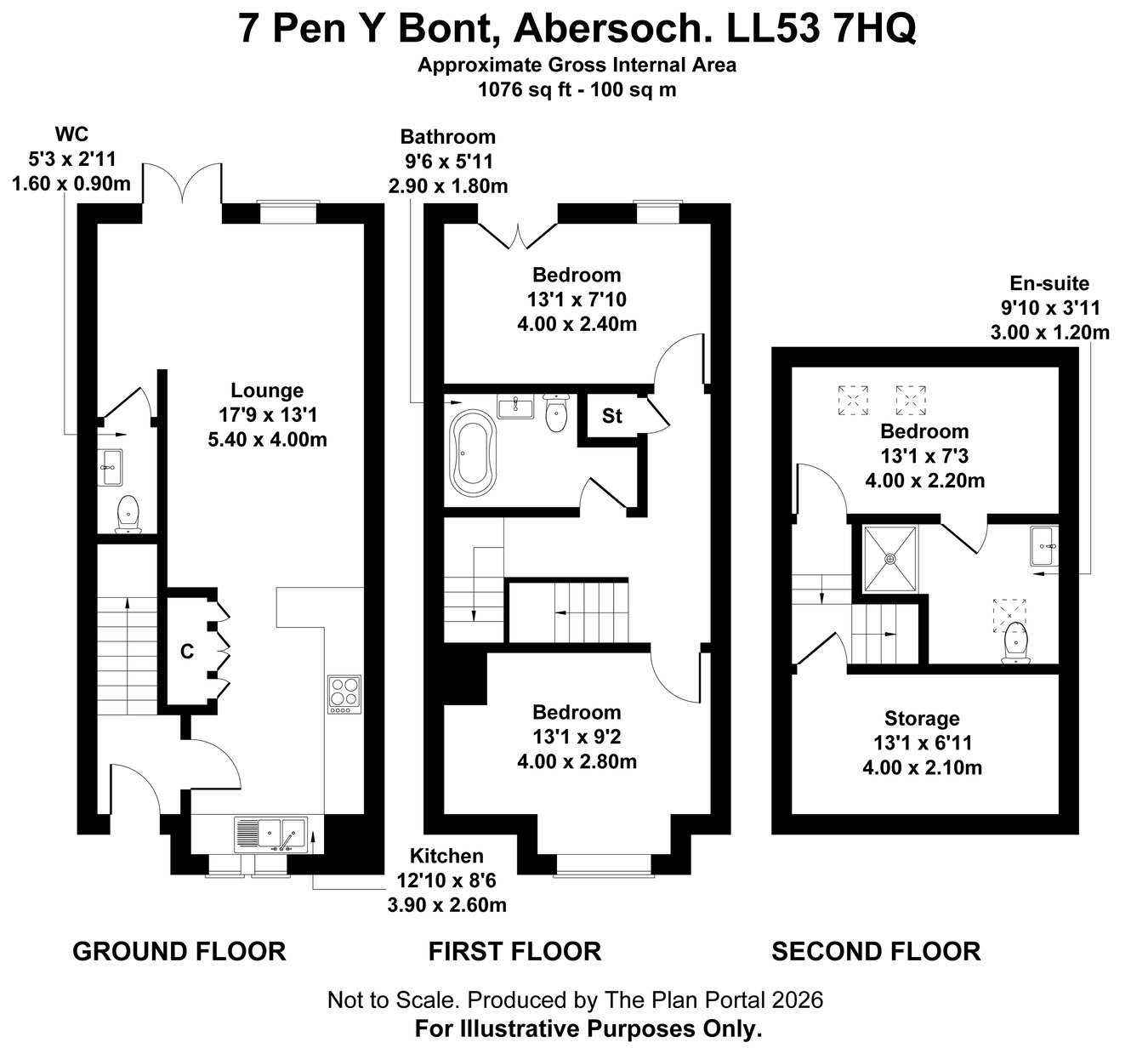 7, Pen Y Bont, Pwllheli floorplan