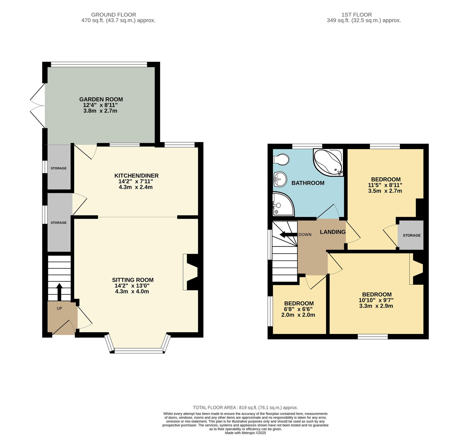 47, Greenfields Road, Worcester floorplan