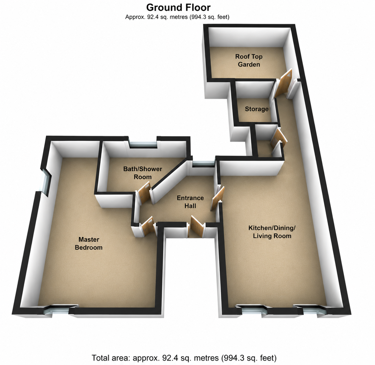 53,Flat 5, Church Street, Peterborough floorplan