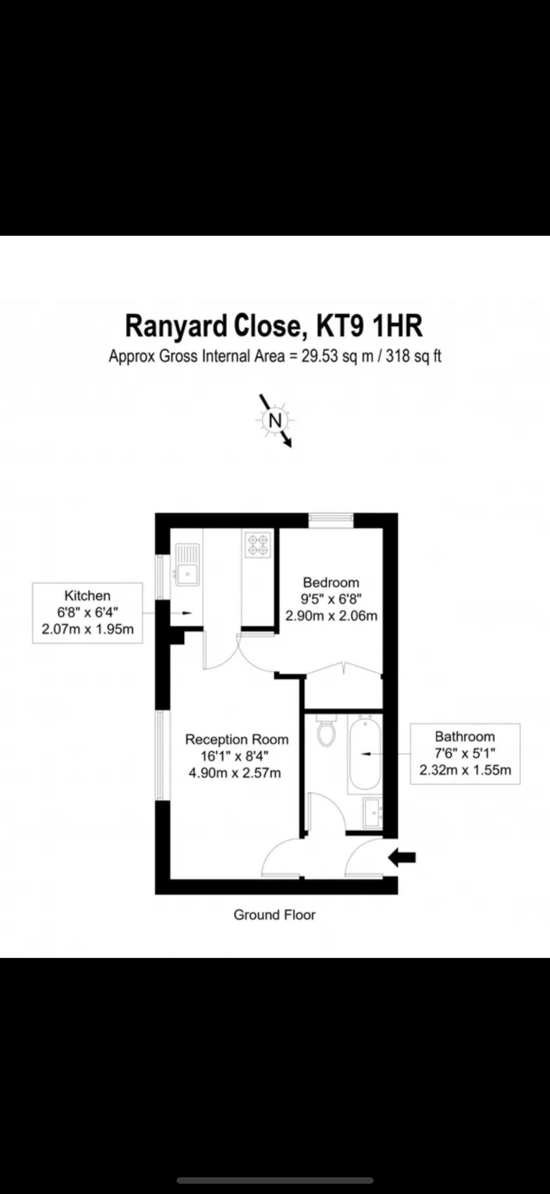 22 Ranyard Close, Chessington floorplan