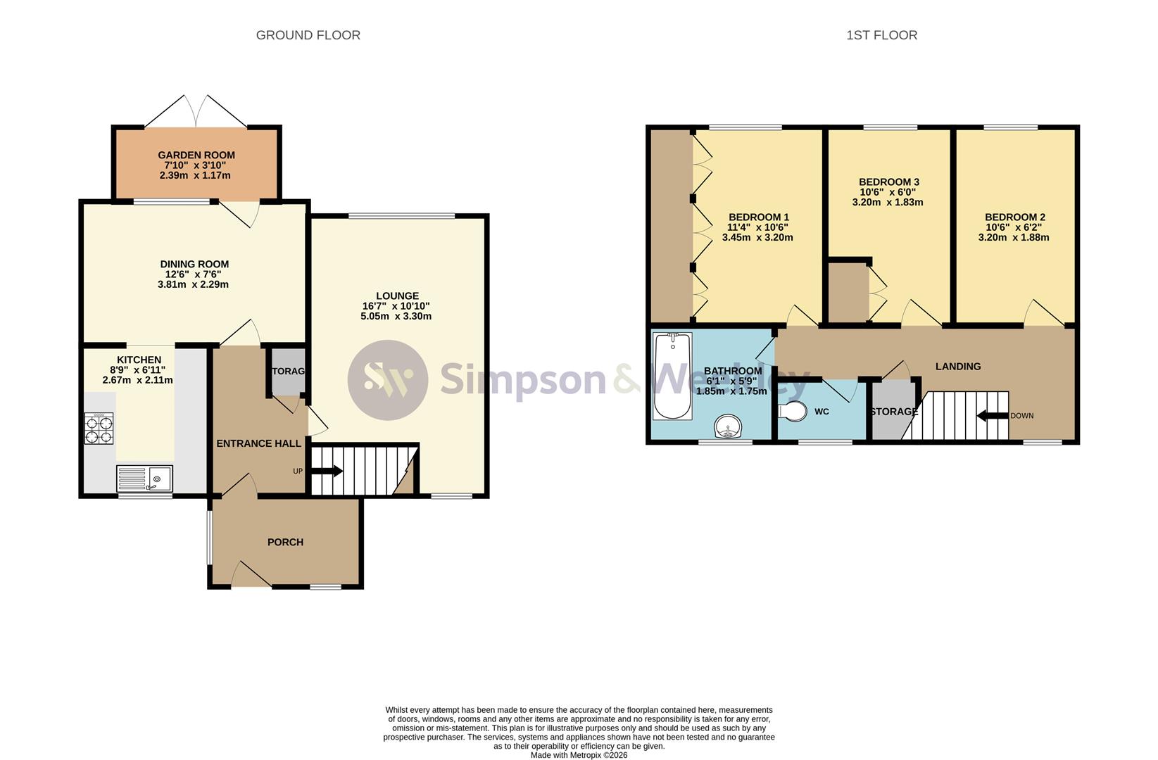 6, Grasmere Green, Wellingborough floorplan