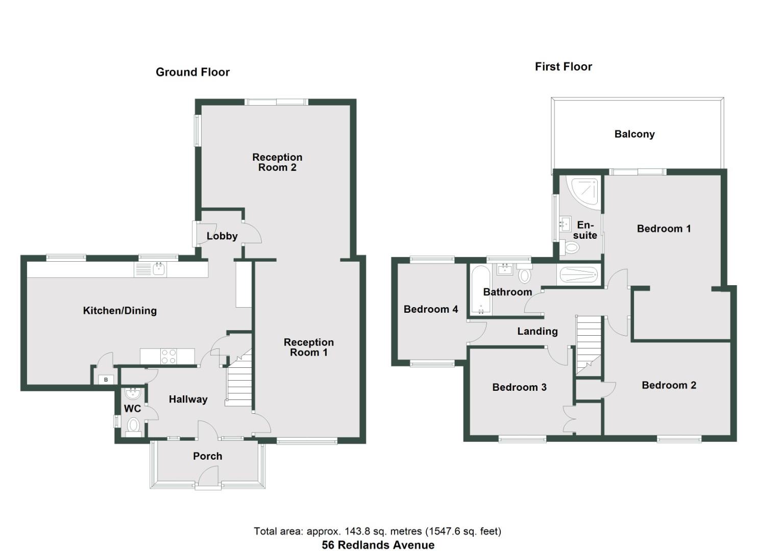 56, Redlands Avenue, Penarth floorplan