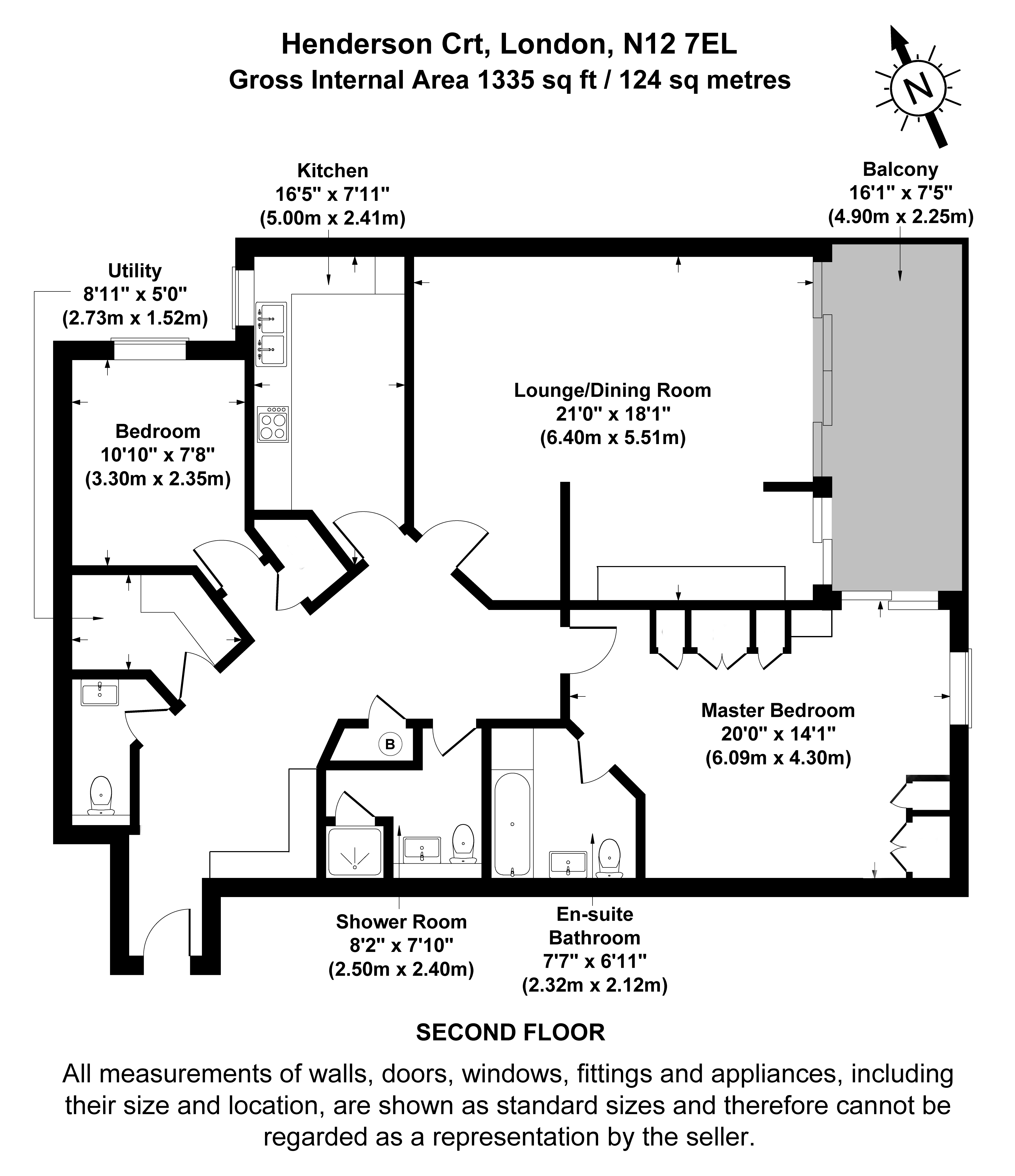 Flat 11 Henderson Court 88, Holden Road, London floorplan