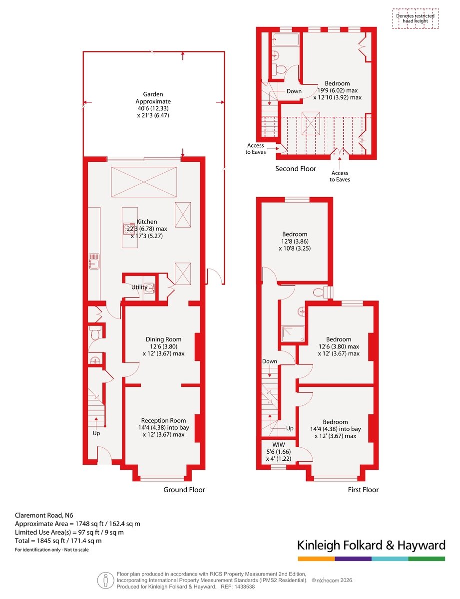 77, Claremont Road, London floorplan