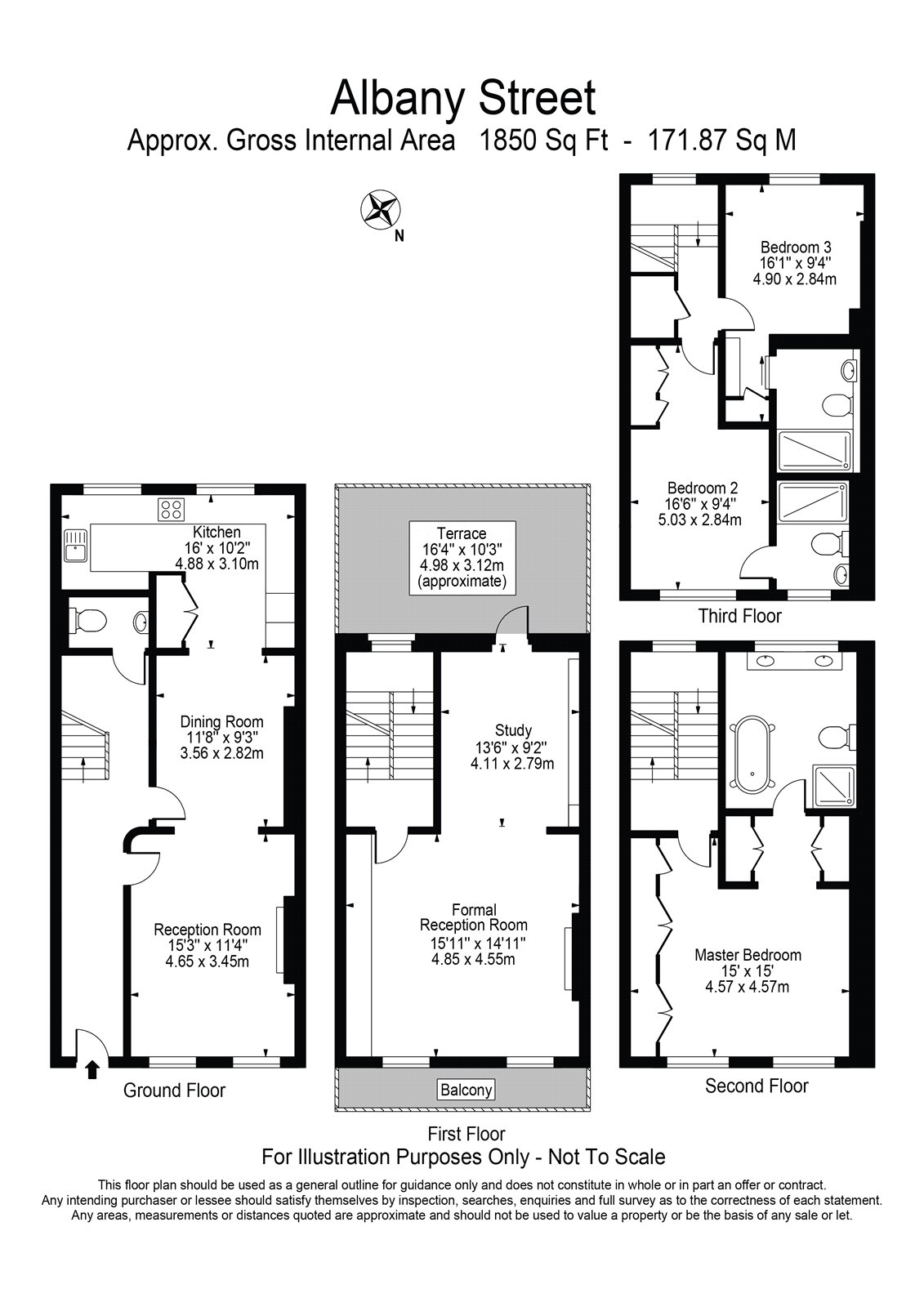 7, Albany Street, London floorplan