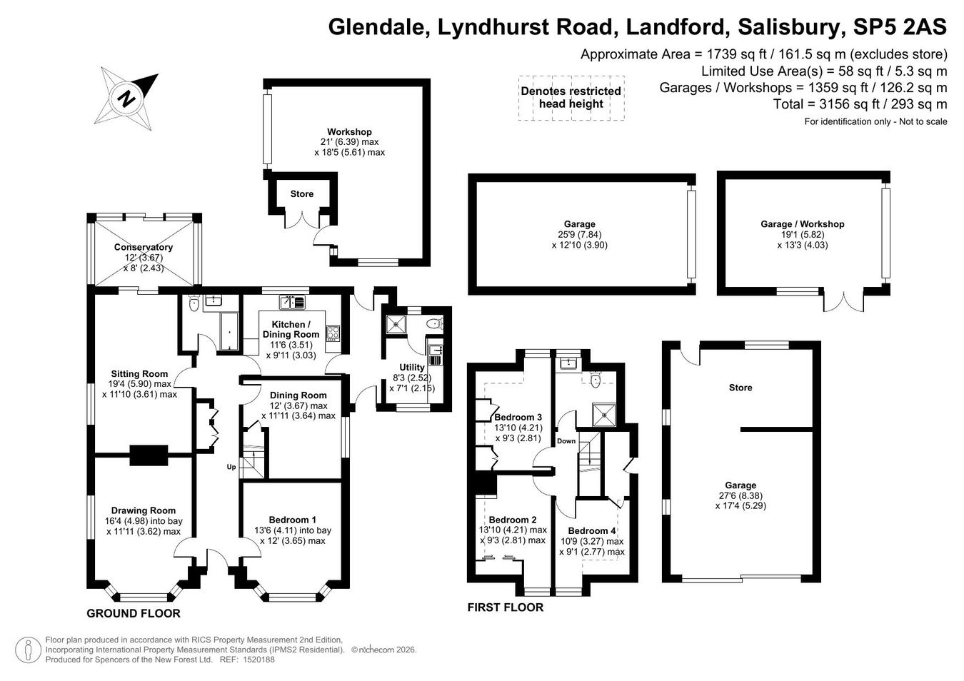 Glendale, Lyndhurst Road, Salisbury floorplan