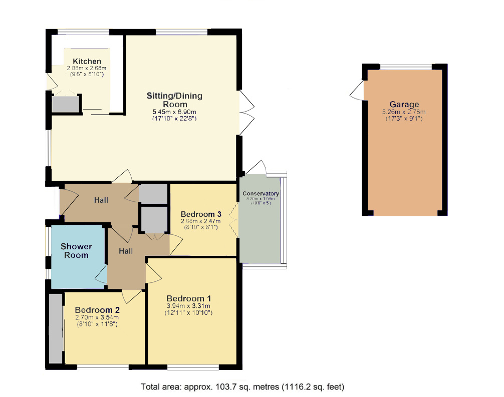 35, Cutler Close, New Milton floorplan
