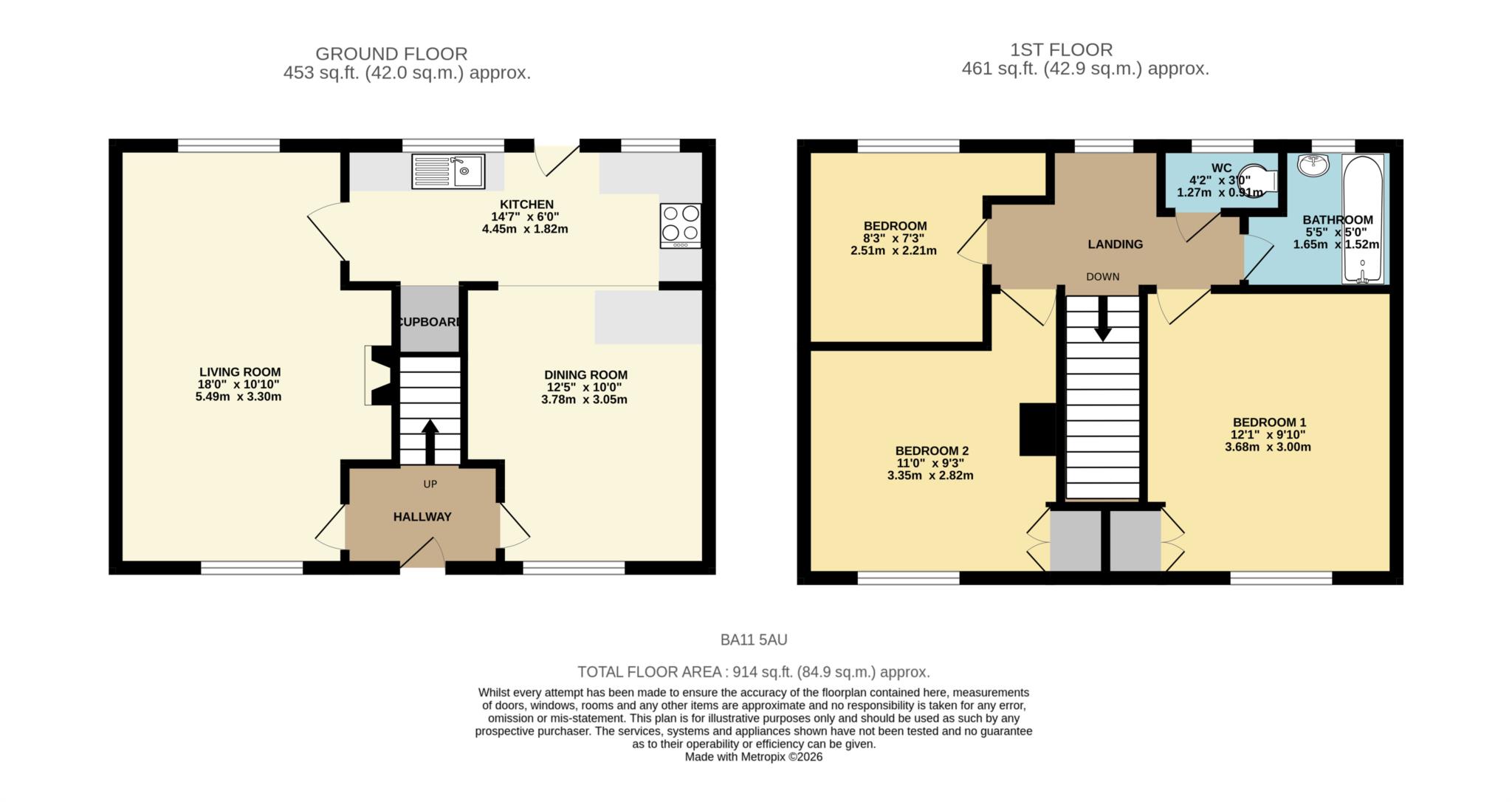 Stonewall Terrace, Frome floorplan