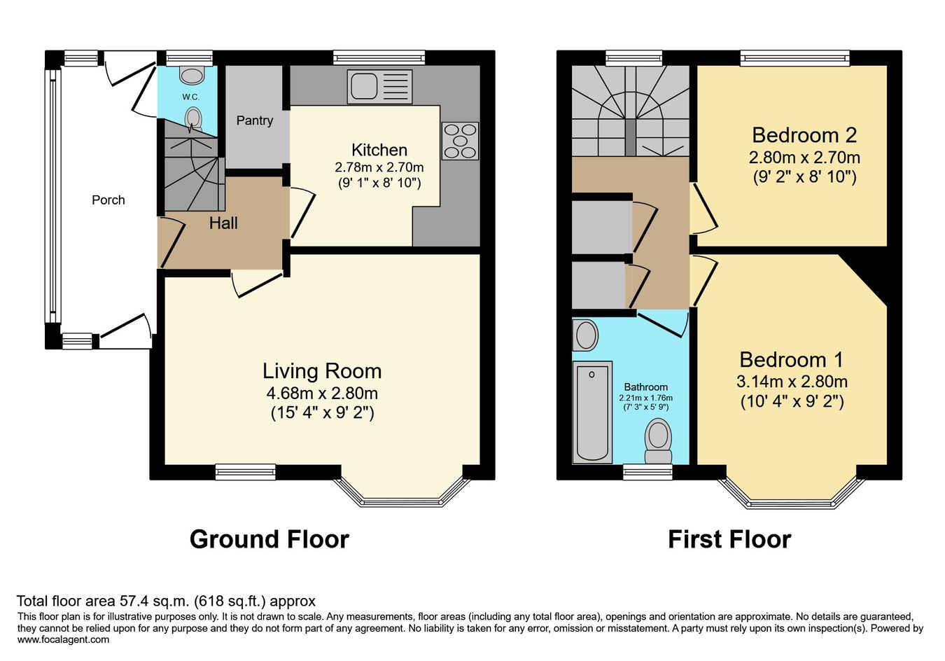 16, Hadbury Road, Nottingham floorplan