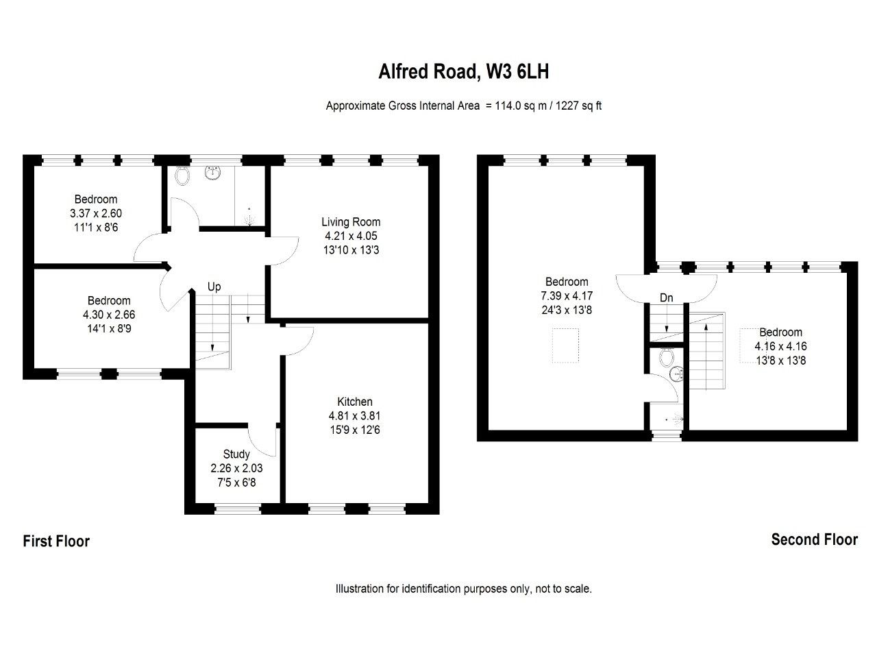 Flat 5, 12 Alfred Road, London floorplan