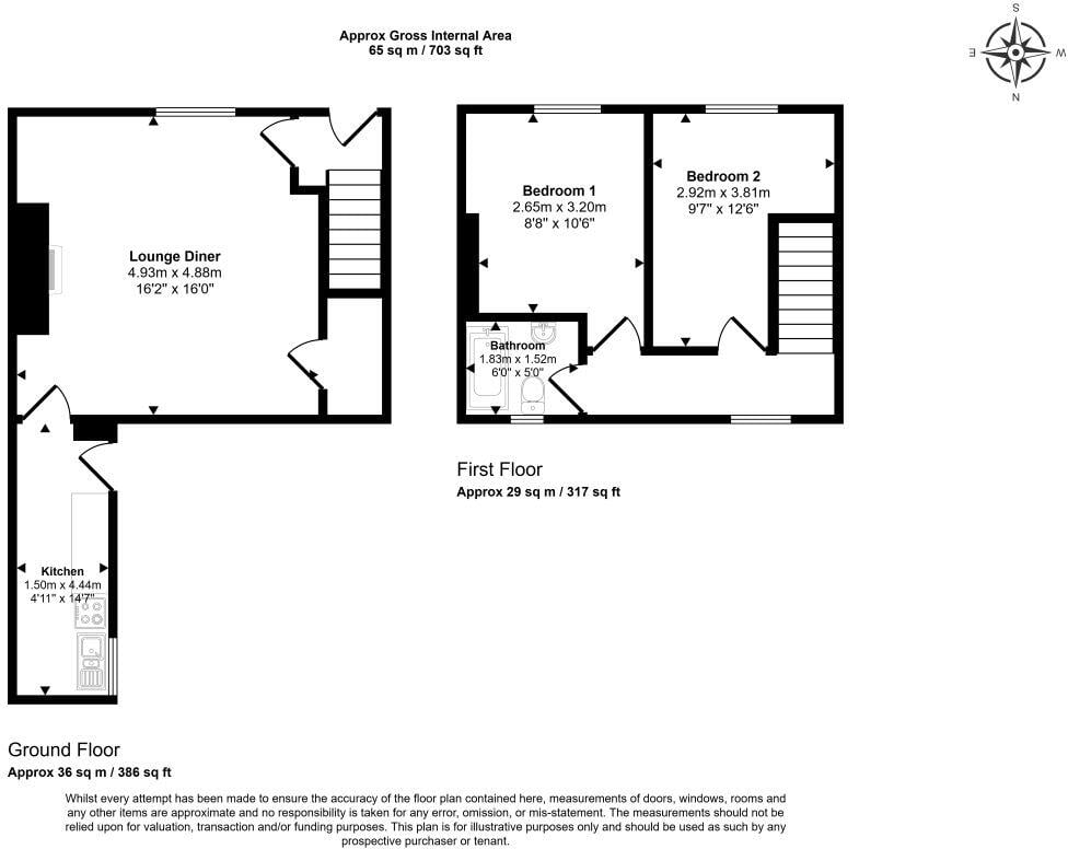 16 Oak Street, Newcastle upon Tyne floorplan