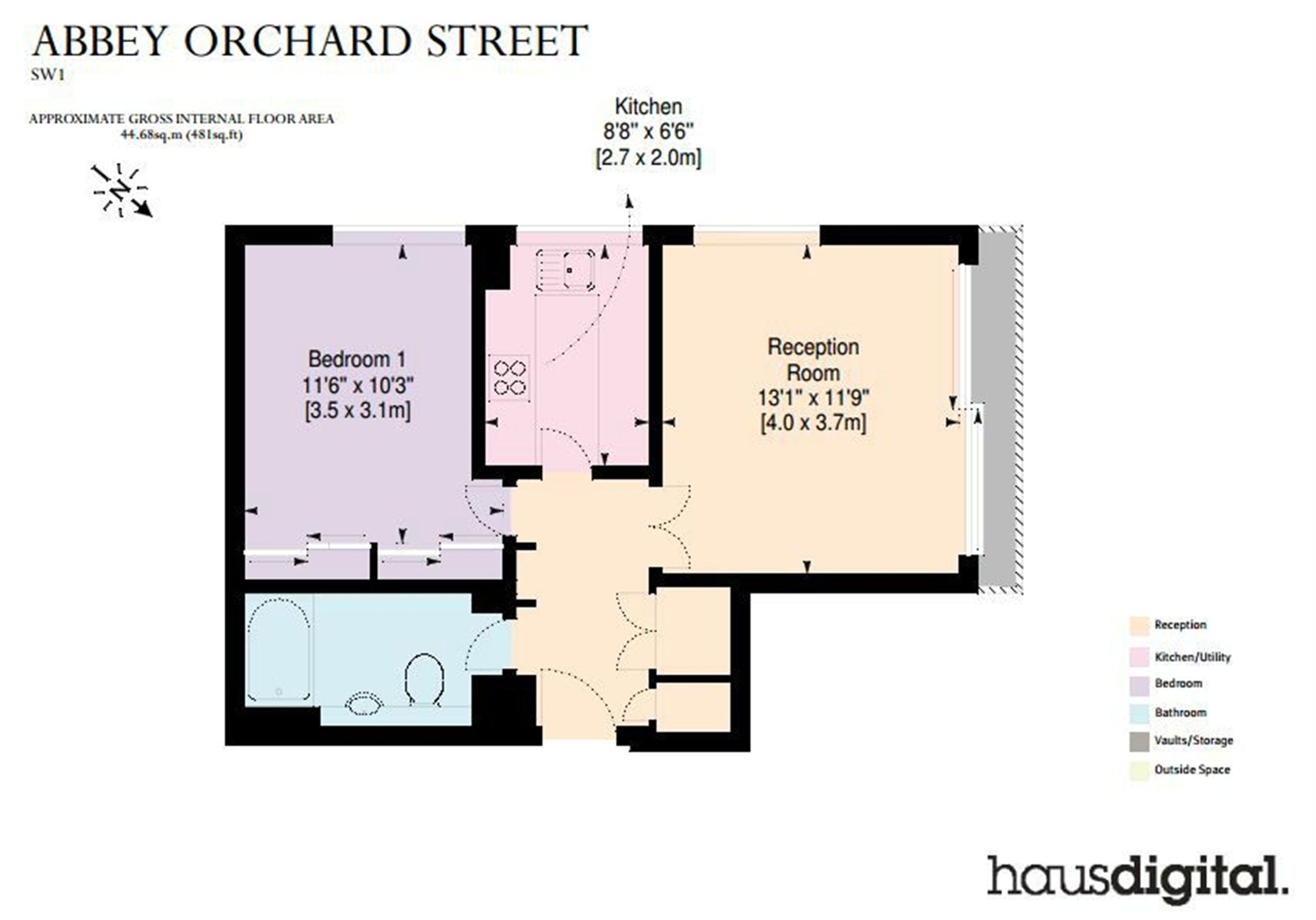 1 Bedrooms Flat to rent in Luke House, Abbey Orchard Street, Westminster, London SW1P