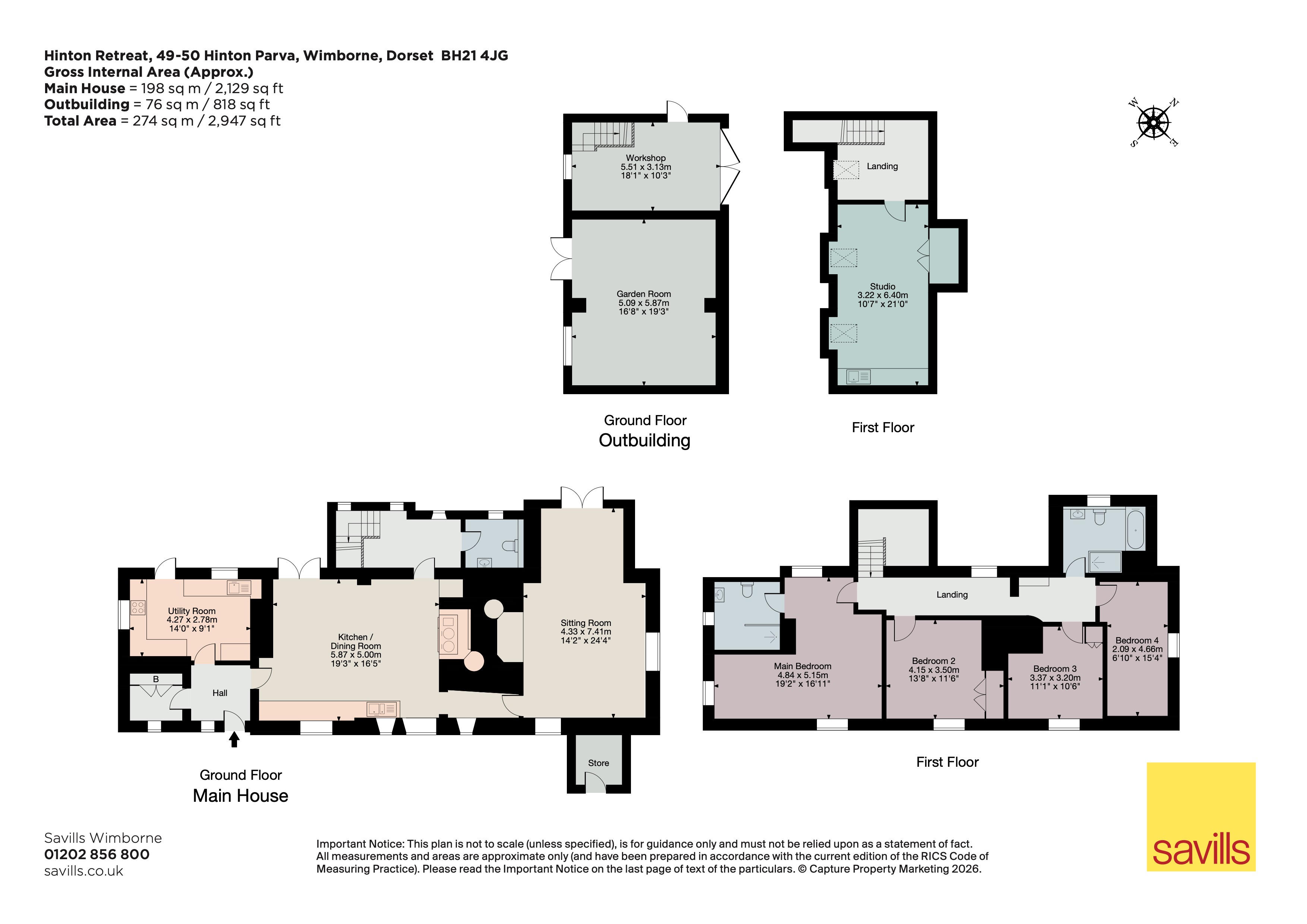 Hinton Retreat, 49-50, Hinton Parva, Dorset floorplan