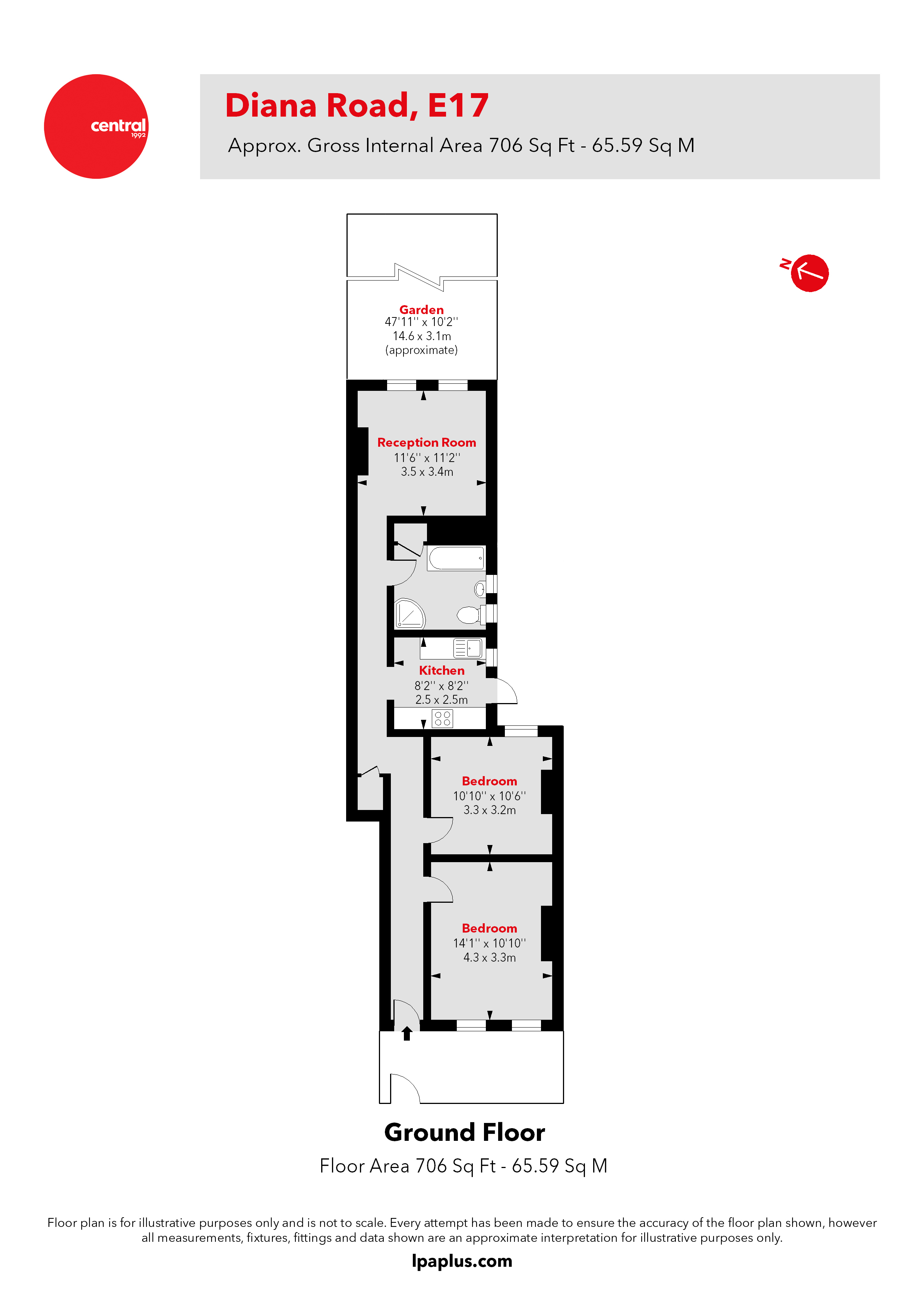 Diana Road, Walthamstow, London E17, 2 bedroom for sale