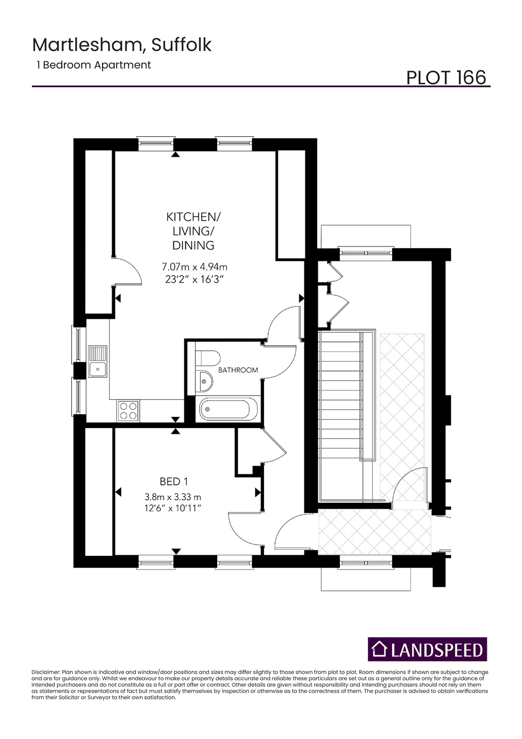 Plot 166a, Affordable Housing, Brightwell Lakes, Ipswich floorplan