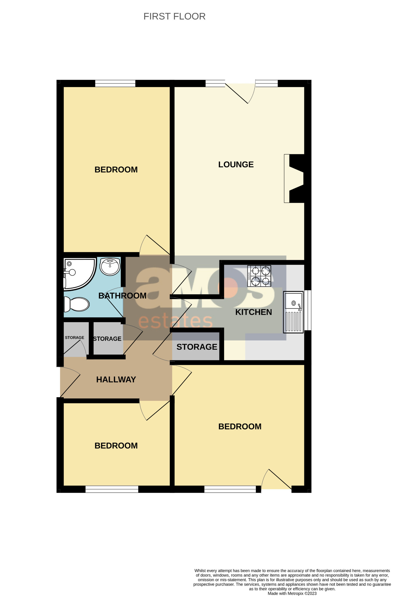 56  Flat 1, Hadleigh Road, Leigh-On-Sea floorplan