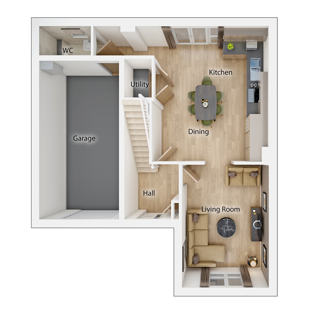 The Corkham - Plot 34, Pentland Gardens, Off Reeforts Avenue, Bilston floorplan