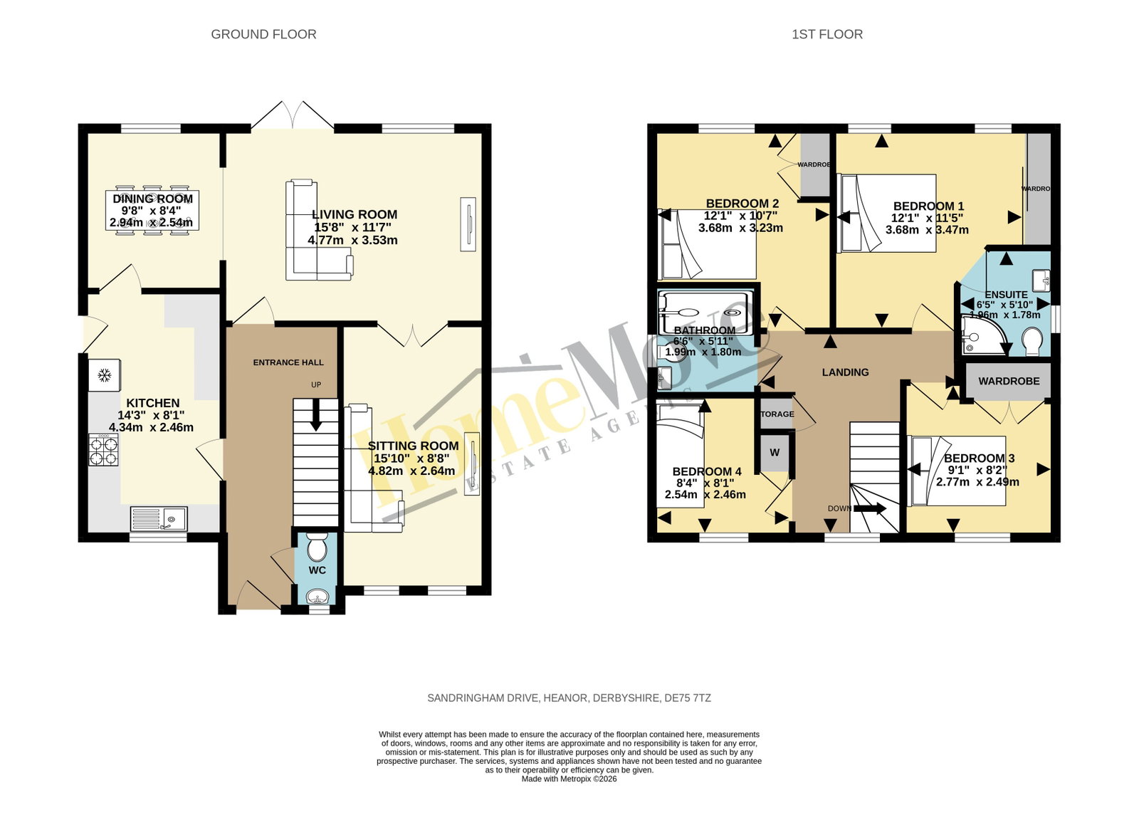 19, Sandringham Drive, Heanor floorplan