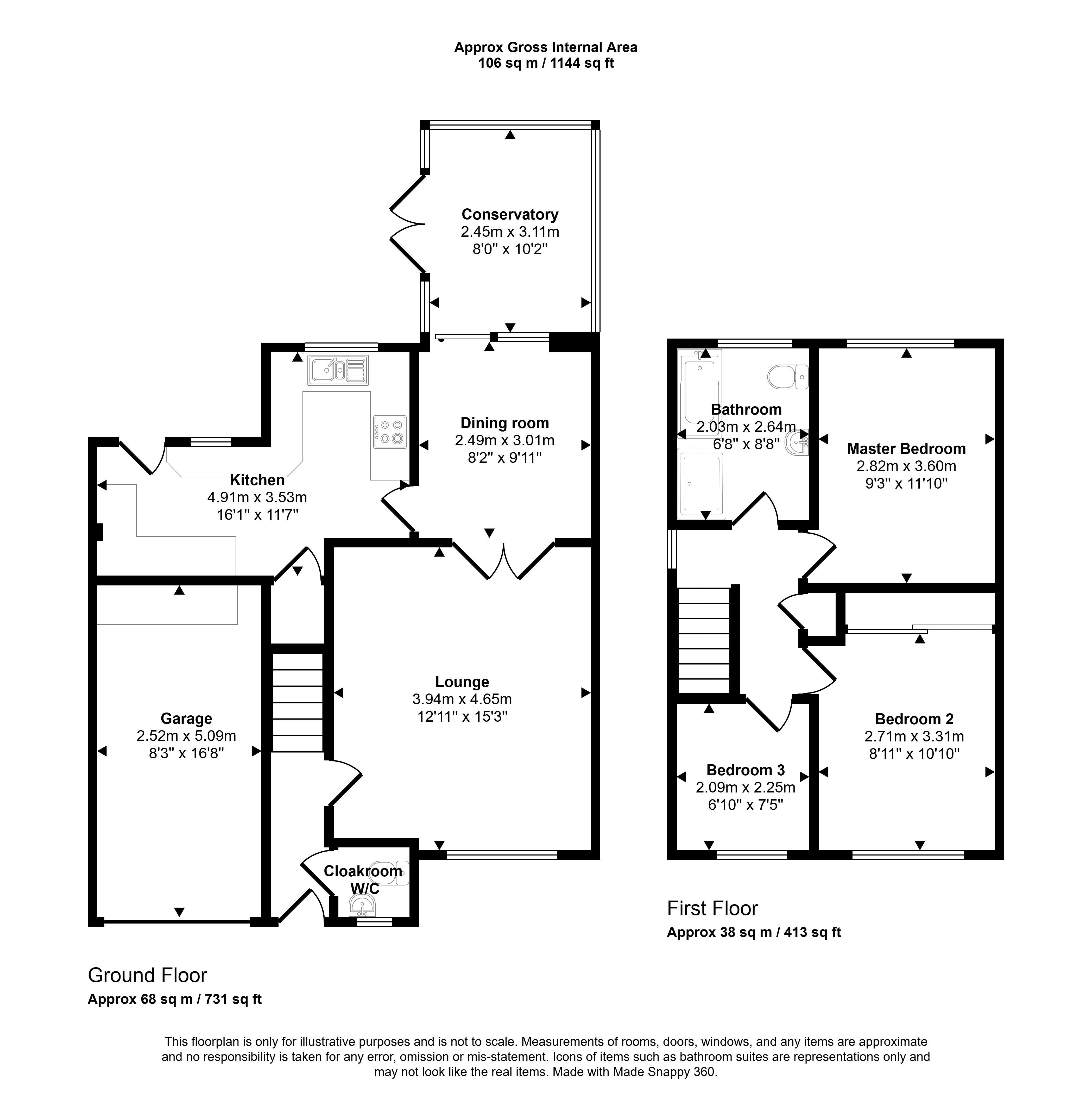3, First Street, Gateshead floorplan