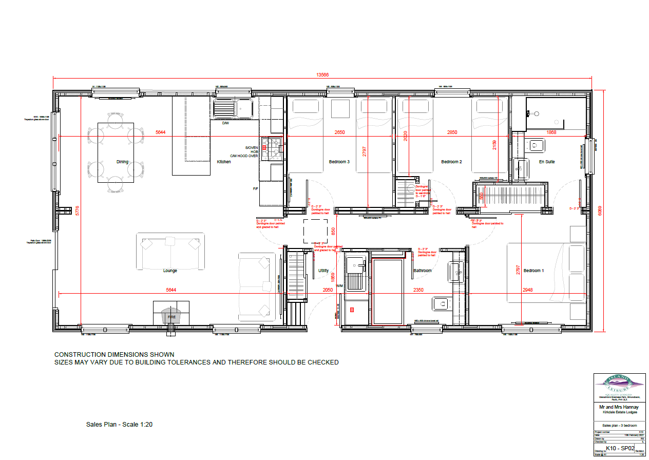 Kirkdale Estate Lodges, Carsluith floorplan
