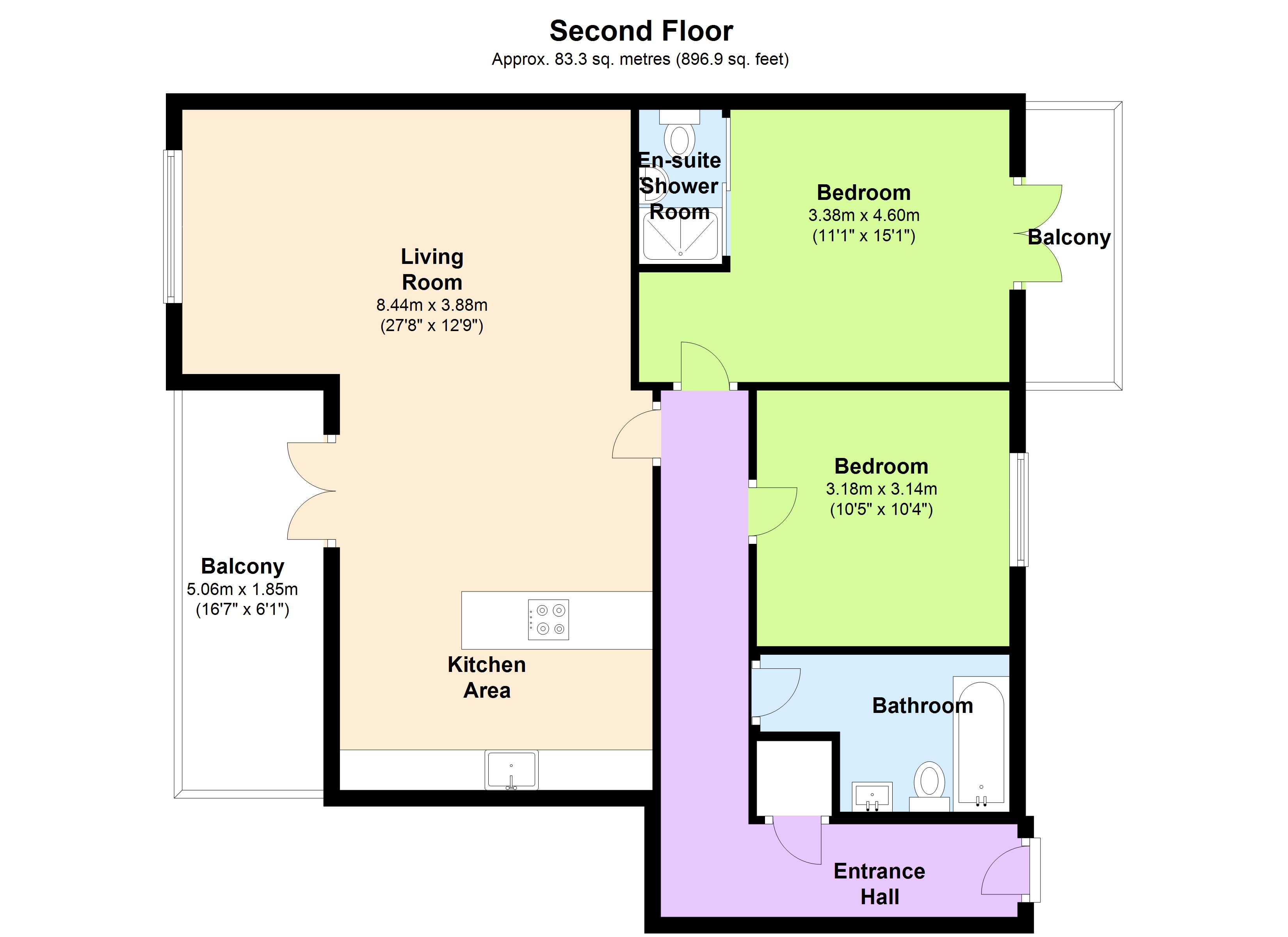 2 Bedrooms Flat to rent in Inner Park Road, London SW19