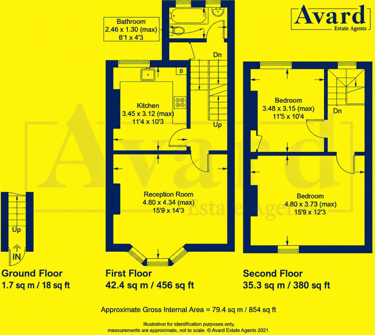 Upper Maisonette, 69, Vere Road, Brighton floorplan