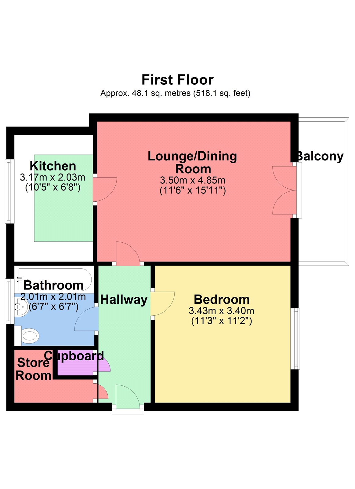 1 Bedrooms Flat to rent in Gilroy Road, Hemel Hemsptead, Hertfordshire HP2