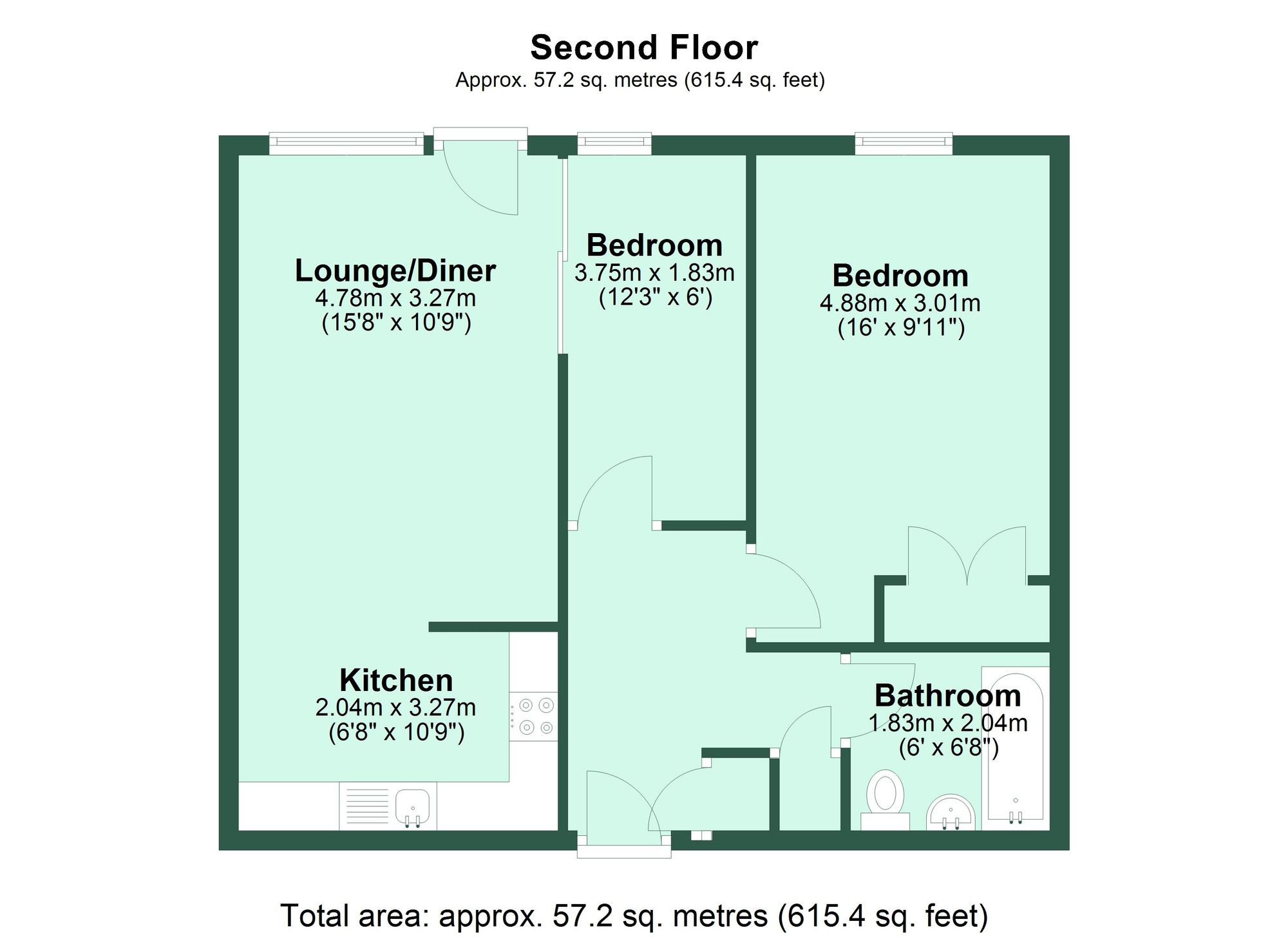 Flat 19, 533 Whippendell Road, Watford floorplan