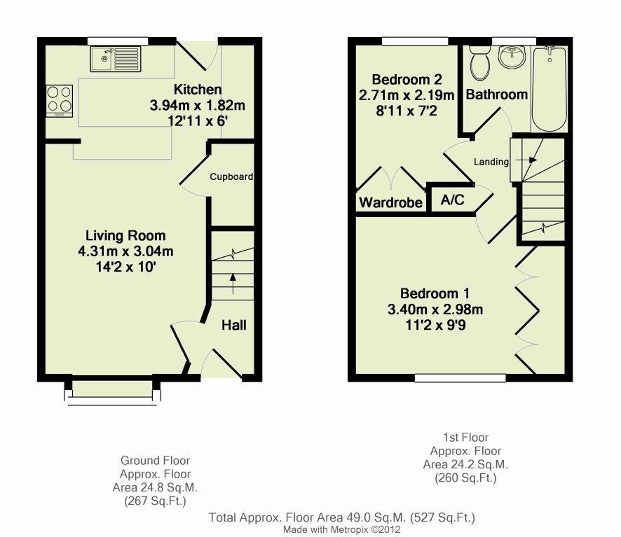 2 Bedrooms  to rent in Hadland Road, Abingdon OX14