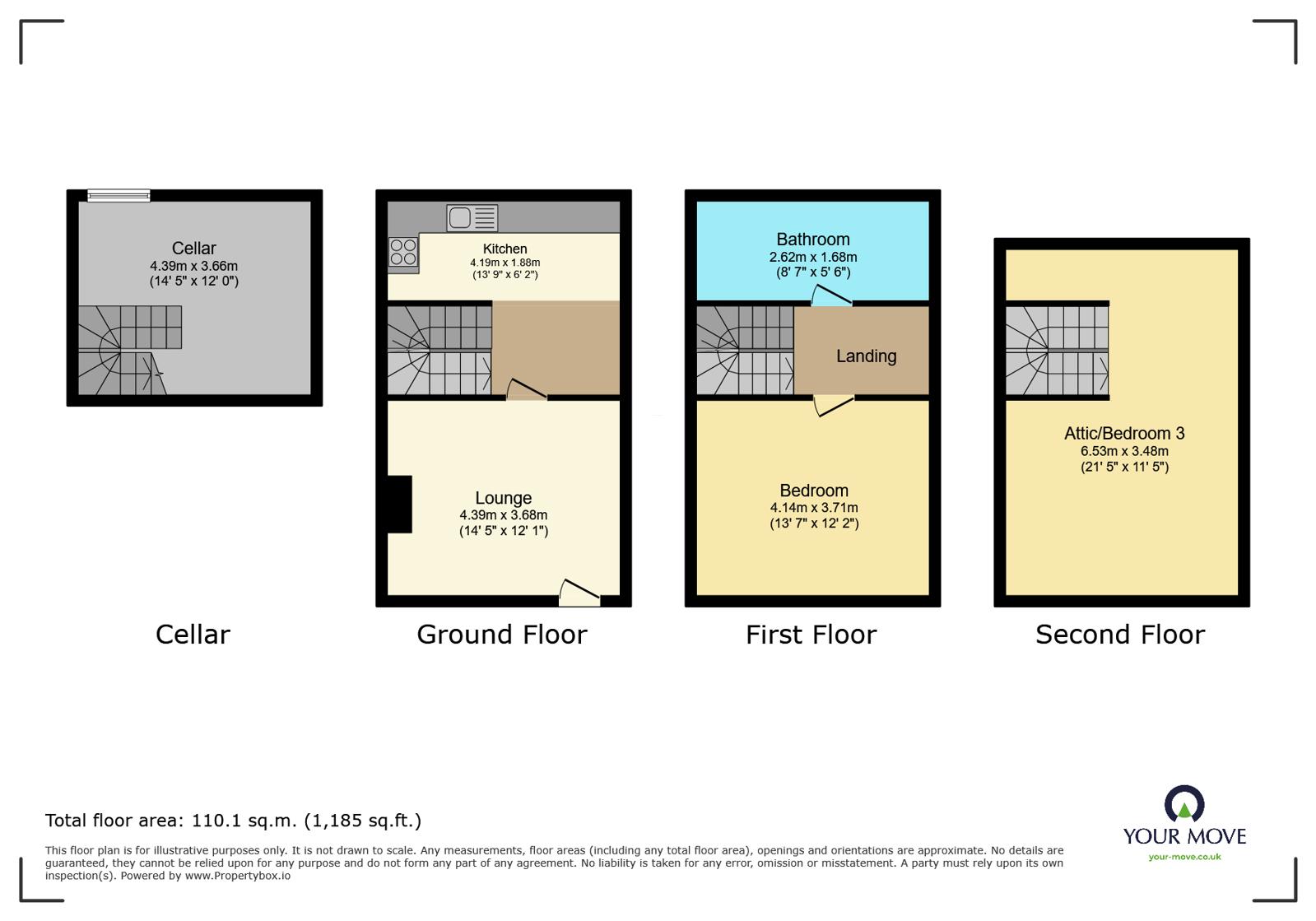 7, Emerald Street, West Yorkshire floorplan