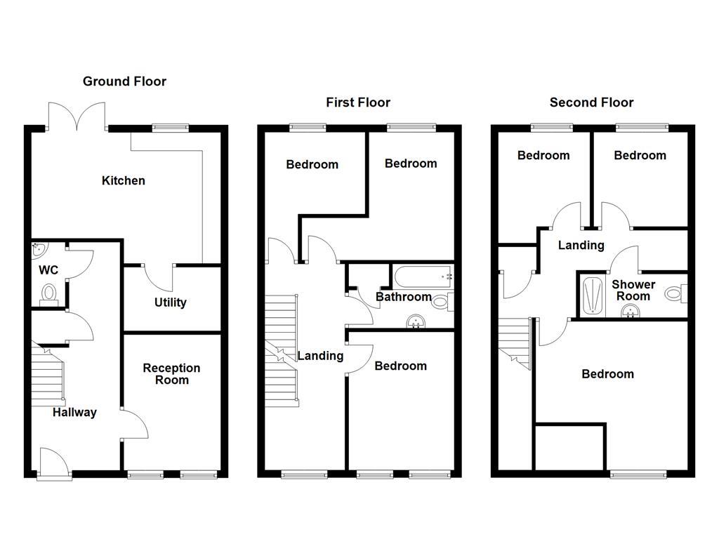 77, Schuster Road, Manchester floorplan