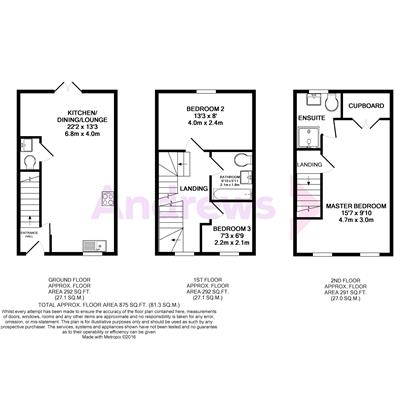 3 Bedrooms Terraced house to rent in Emerald Place, Bishops Cleeve, Cheltenham GL52