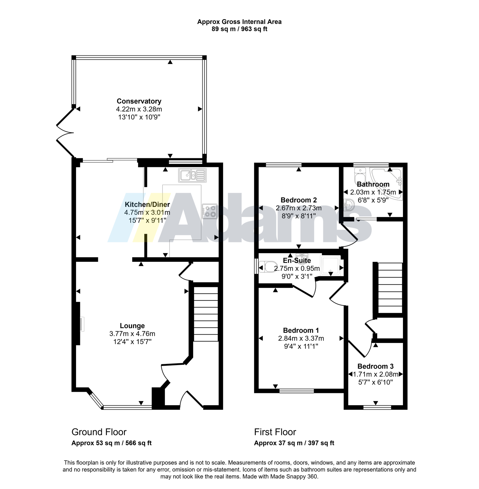 3, Holkham Close, Widnes floorplan